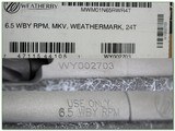 Weatherby Mark V Weathermark 6.5 RPM unfired in box! - 4 of 4