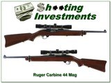 Ruger Carbine 44 Magnum pre-warning with scope