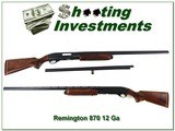 Remington 870 TB (Tournament Trap) 1969 made 12 Ga 2 barrels!