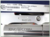 Colt King Cobra 357 3in Polished Stainless NIB! - 4 of 4