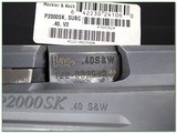 H&K P2000 SK V2 Sub-Compact 40 S&W 3 mags in case - 4 of 4