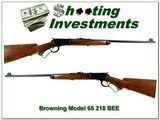 Browning Model 65 218 Bee in top collector unfired condition!