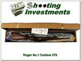 RARE Ruger No.1 AB Carbine 270 WIN Red Pad NIB