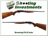 browning fn 22 auto early 60 s 22lr like new!