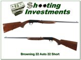 browning 22 auto 22 short exc con!
