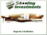 ruger no.1 b 1976 liberty 22 250 rem unfired in box xx wood!