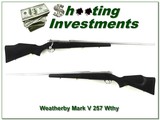 weatherby mark v stainless usa made 257 wthy 26in