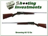 Browning A5 12 Ga 1952 Belgium made 30in - 1 of 4