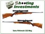Sako Riihimaki RARE 222 Magnum Bofers Steel period Weaver scope! - 1 of 4
