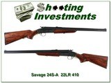 Savage 24S-A 22 LR over 410 bore Exc Cond! - 1 of 4