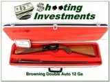 Browning Twelvette Double Auto 66 Belgium 12 Ga 26in IC in case - 1 of 4
