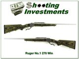 Ruger No.1 B Stainless in the hard to find 26in 270 Win! - 1 of 4
