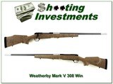 Weatherby Mark V Super Varmint Master in hard to find 308 Win - 1 of 4