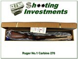 RARE Ruger No.1 AB Carbine 270 WIN Red Pad NIB - 1 of 4
