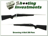 Browning A-Bolt Stainless Stalker in 280 Rem looks unfired - 1 of 4