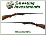 Wilhelm Kief 16 Ga SxS Sliding Action Engraved German - 1 of 3