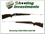 Browning A-Bolt White Gold Medallion RARE with BOSS 300 Win - 1 of 4