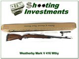 Weatherby Mark V Safari Custom in 416 Wthy Mag XX Wood! - 1 of 4