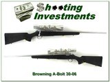 Browning A-Bolt Stainless Stalker 30-06 with Sightron 3-9 scope - 1 of 4