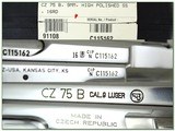 CZ 75 B rare Polished Stainless LNIB - 4 of 4
