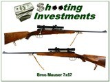 Czech BRNO Mauser 98 early 7x57 collector with Lyman Alaskan scope - 1 of 4