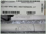 Weatherby Mark V Weathermark 6.5 RPM unfired in box! - 4 of 4