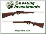 Ruger 10-22 Exc Cond custom stainless heavy barrel - 1 of 4