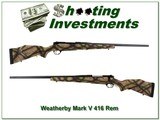 Weatherby Mark V LH Custom Shop Outfitters in RARE 416 Rem as new! - 1 of 4