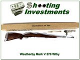 Weatherby Mark V Custom Shop 270 Wth Crown engraved floorplate NIB - 1 of 4