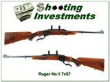 Ruger No.1 A Light Sporter pre-warming Red pad like new 7x57 - 1 of 4