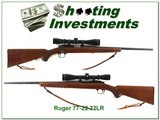 Ruger 77-22 22LR first model with Leupold 3-9 looks about new - 1 of 4