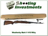 Weatherby Mark V Safari Custom in 416 Wthy Mag XX Wood! - 1 of 4
