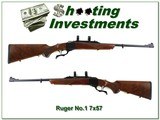 Ruger No.1 A Light Sporter beautiful wood like new 7x57 - 1 of 4