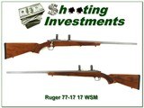 Ruger 77-17 in very RARE 17 WSM looks unfired! - 1 of 4