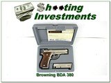 Browning BDA 380 polished nickel unfired in case! - 1 of 4