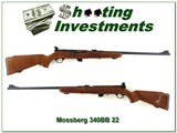 Mossberg 340 BB 22 Exc Cond! - 1 of 4