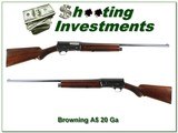 Browning A5 20 Ga 58 Belgium first year 26in IC - 1 of 4