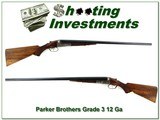 Parker Brothers Grade 3 made in 1893 12 Ga 30in - 1 of 4