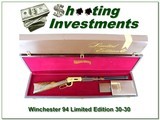 Winchester 94 Limited 30-30 made in 1977 unfired in box with walnut case - 1 of 4