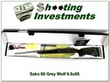 Sako 85 Grey Wolf Stainless Laminated 6.5x55 NIB - 1 of 4
