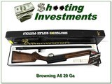 Browning A5 20 Gauge new unfired in box! - 1 of 4