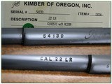 Kimber of Oregon Model 82 Classic 22 like new in BOX! - 4 of 4