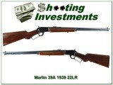 Marlin 39A FIRST YEAR 1939 restored to like new! - 1 of 4