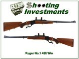 Ruger No.1 Tropical Red Pad pre-Warning 458 Win collector! - 1 of 4