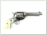 Ruger Vaquero 44 Mag 5.5in polished stainless ivory grips factory engraved cylinder - 2 of 4