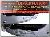 Ruger Blackhawk New Model unfired 30 Carbine in box! - 4 of 4
