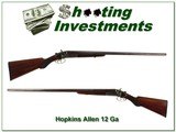 Hopkins & Allen 12 Gauge 30in Hammer gun excellent original - 1 of 4