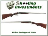 AH Fox Sterlingworth 12 Ga 30in Full and Mod