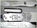Colt MK IV 1911 Government polished nickel 45 ACP - 4 of 4