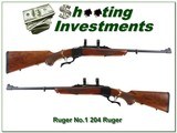 Ruger No.1 Sporter in hard to find 204 Ruger near new! - 1 of 4